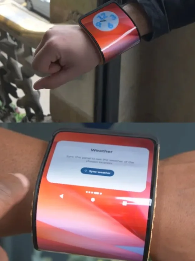Motorola के इस फ़ोन को घड़ी की तरफ हाथो में पहन सकते है